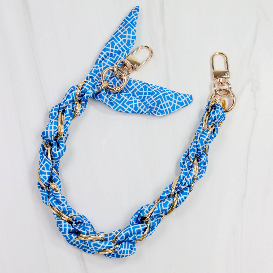 Serafina Scarf Purse Chain (Blue)