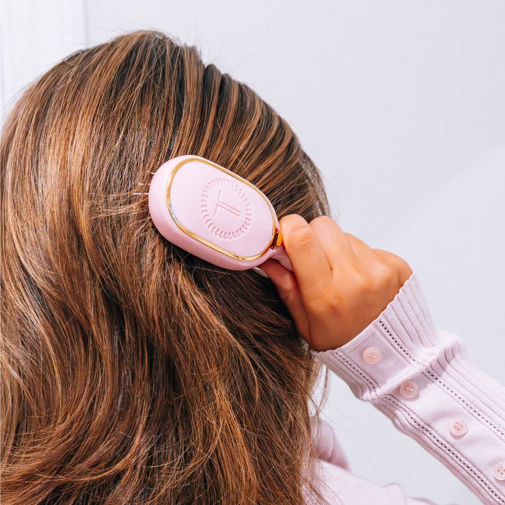 Detangler Mini Hair Brush for Medium Hair (Bubblegum Pink)