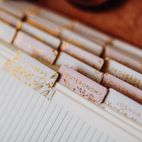 Gold Foil Bible Tabs (Dusty Pink)