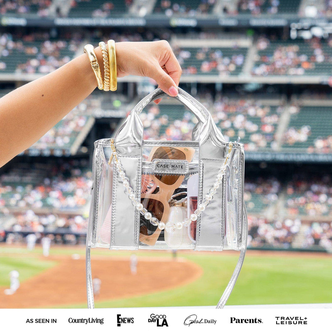 Clear Stadium Bag, CaseMate (Silver)