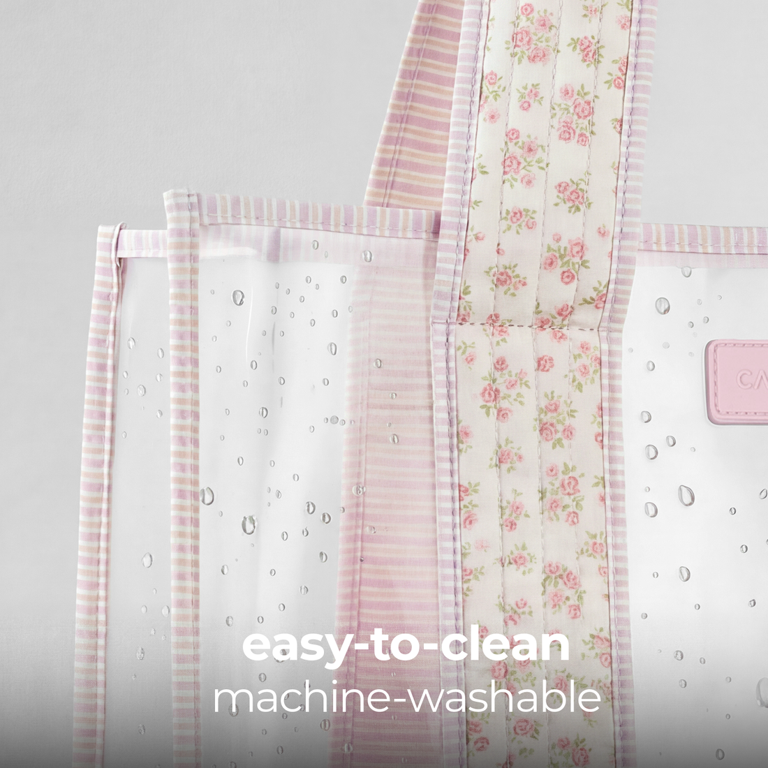 Quilted Ditsy Floral Jelly Tote Bag, CaseMate