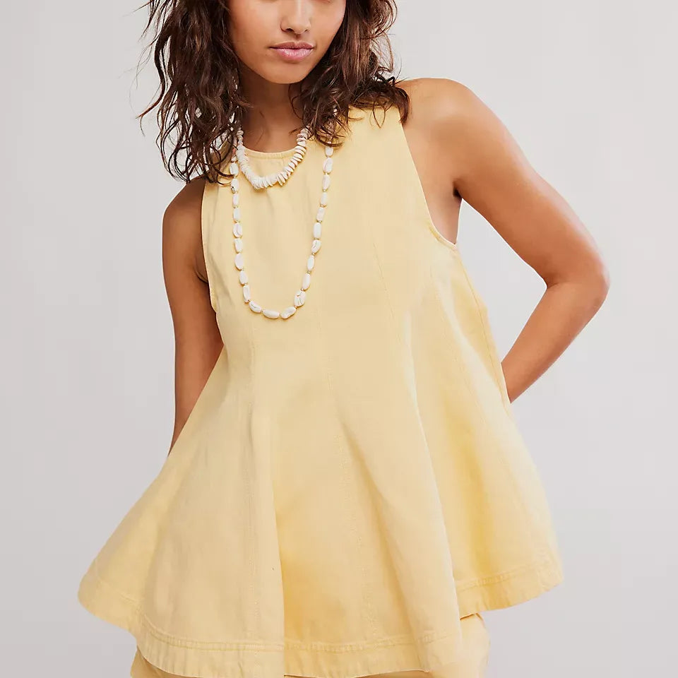 Cassius Denim Set, Free People (Yellow)