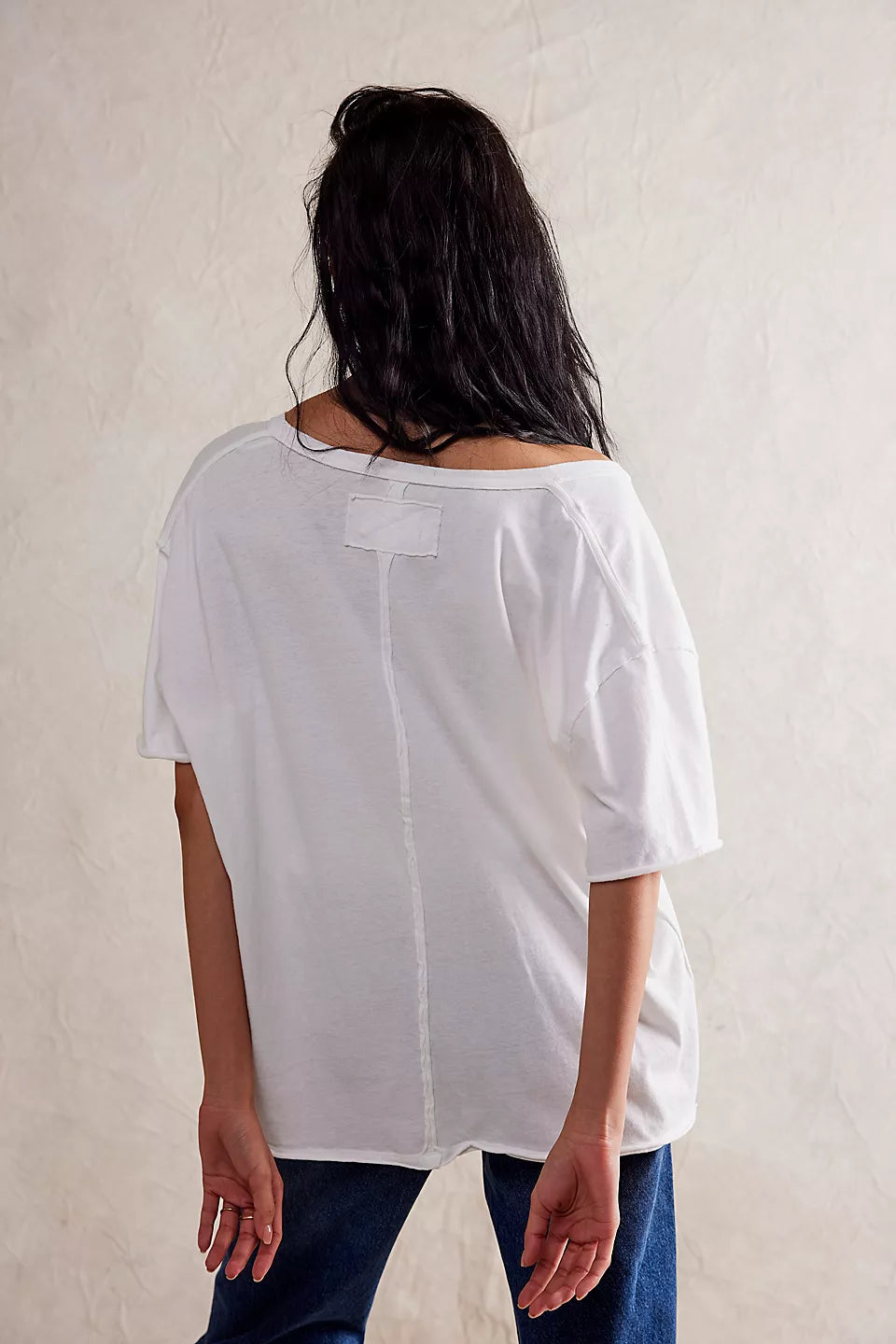 Nina V Neck Tee, FP (White)