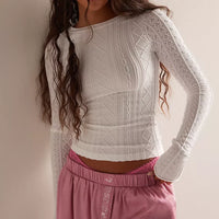 So Soft Seamless Modal Cable Top (White)