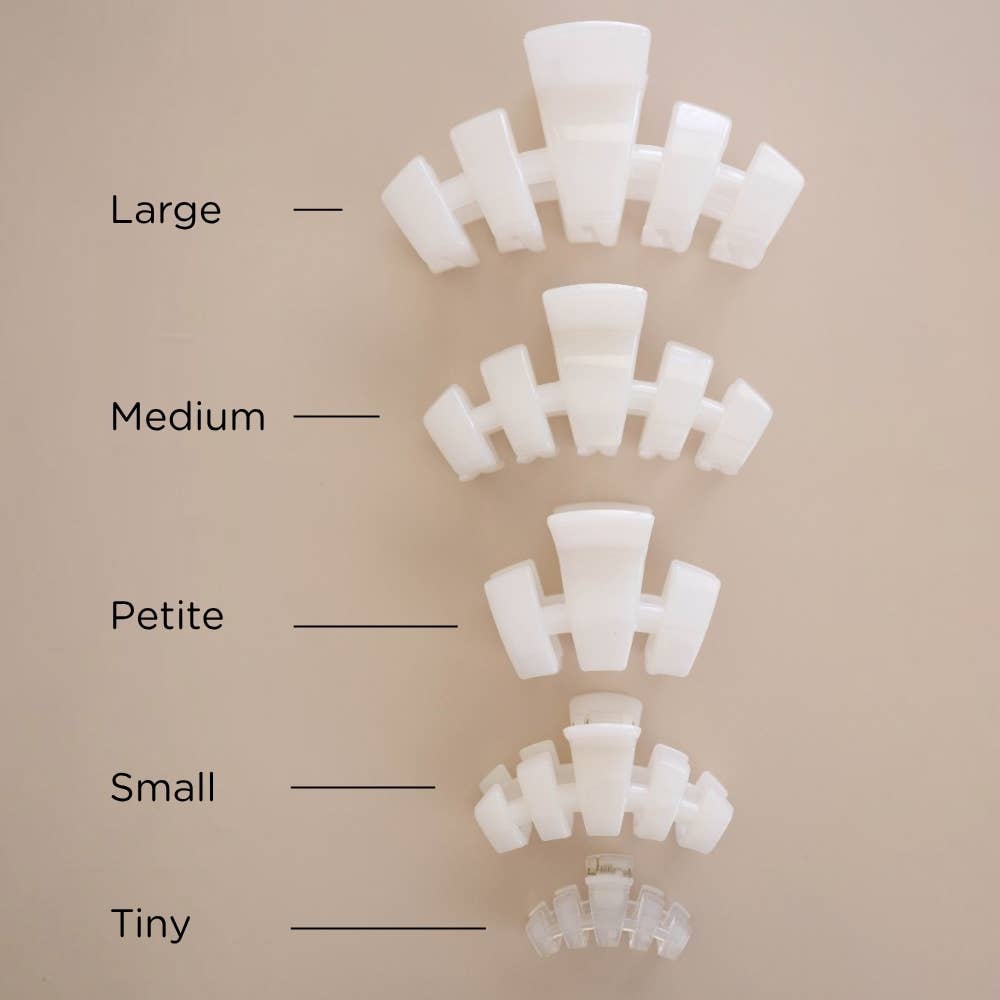 Coconut White, Petite Claw Clip