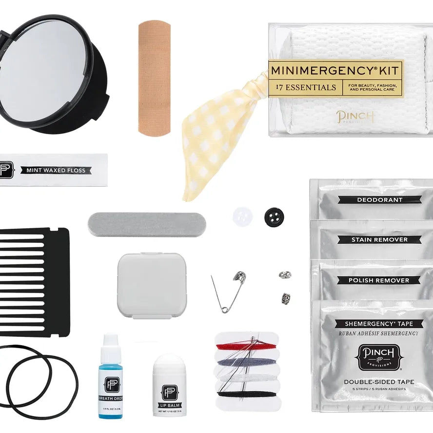 Minimergency Kit (Yellow Gingham)