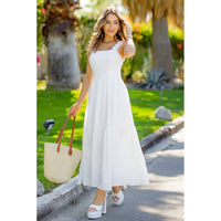 Solid Chiffon Maxi Dress