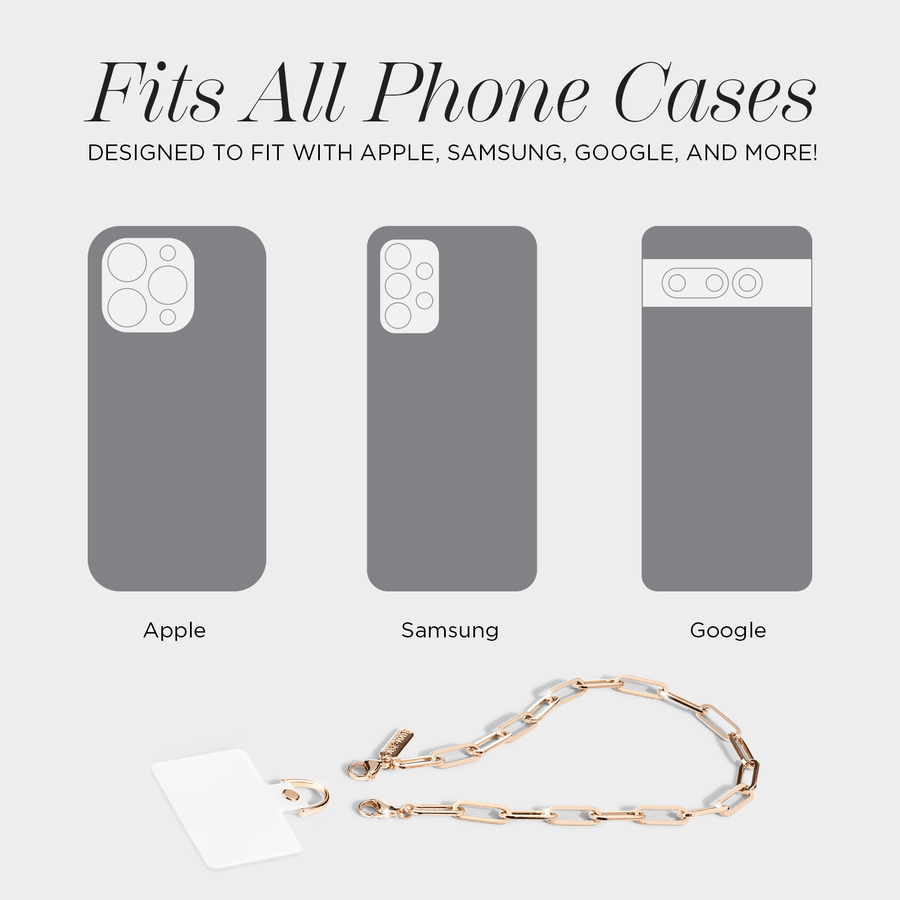 Gold Chain Phone Charm