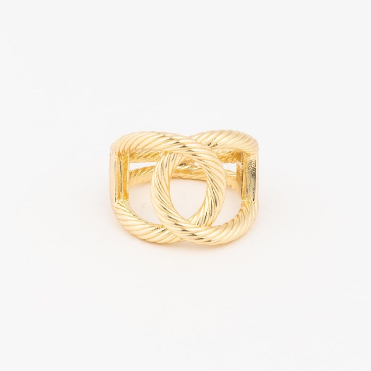 Rope Twist Scarf Ring