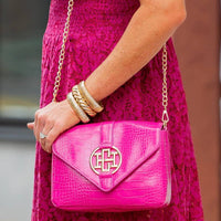 Caroline Hill - Isabella Crossbody Hot Pink EC