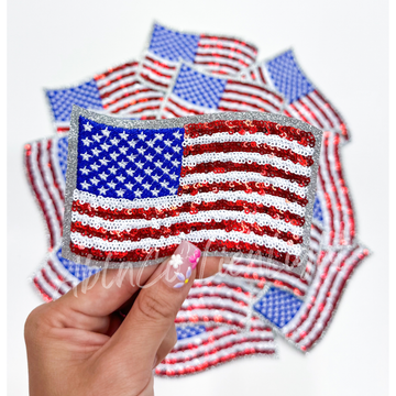 USA Sequin Patch