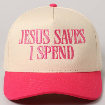 Jesus Saves I Spend Hat