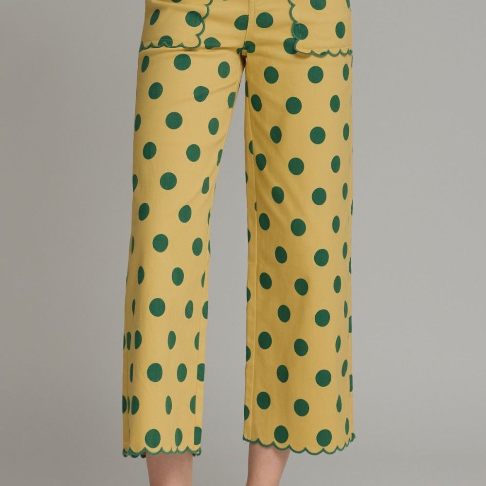 Vivian Pant (Green/Mustard)
