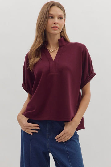 Shiloh Top (burgundy)