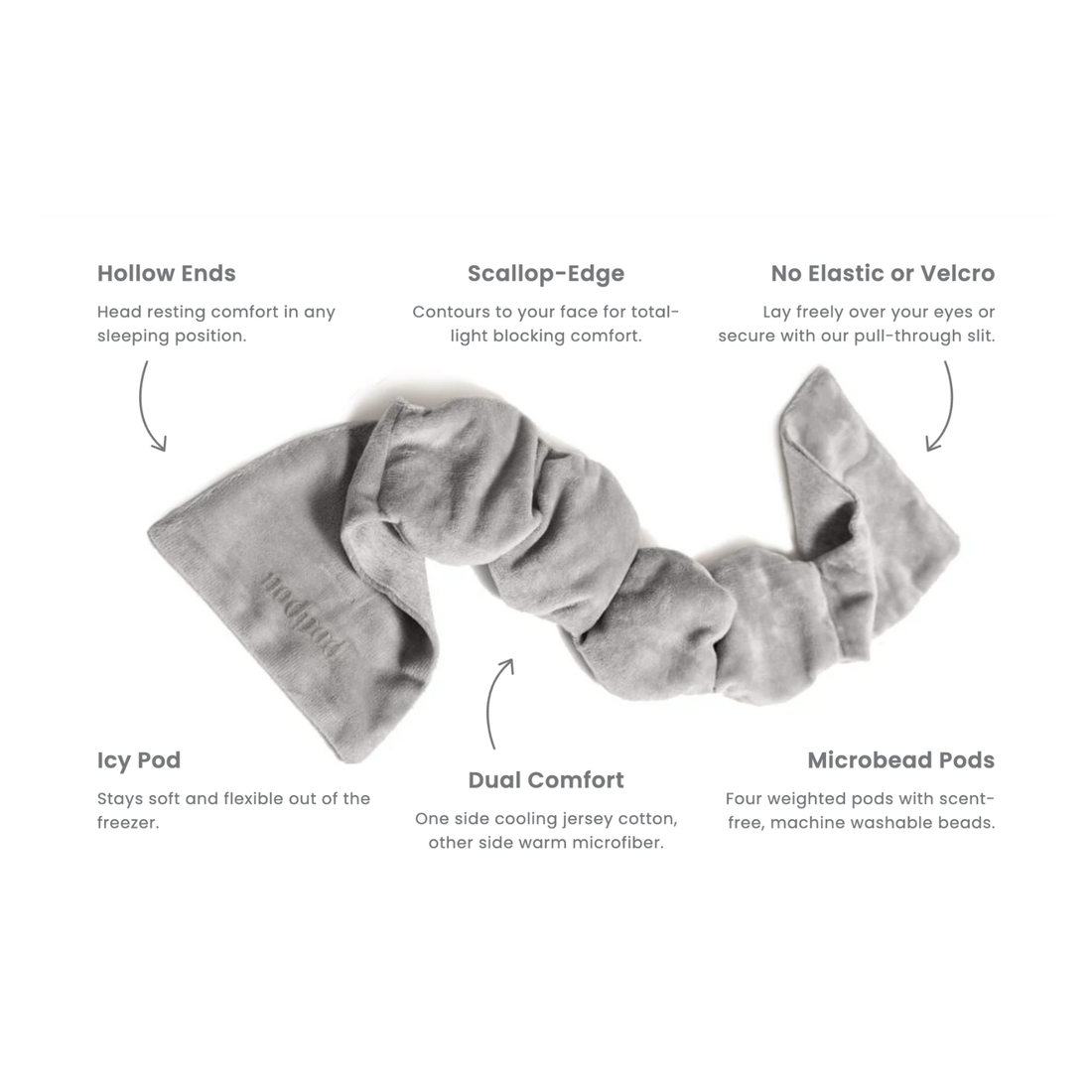 Wisteria Weighted Sleep Mask, Nodpod