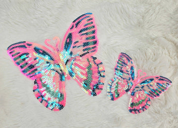 Pink Butterfly Sequin