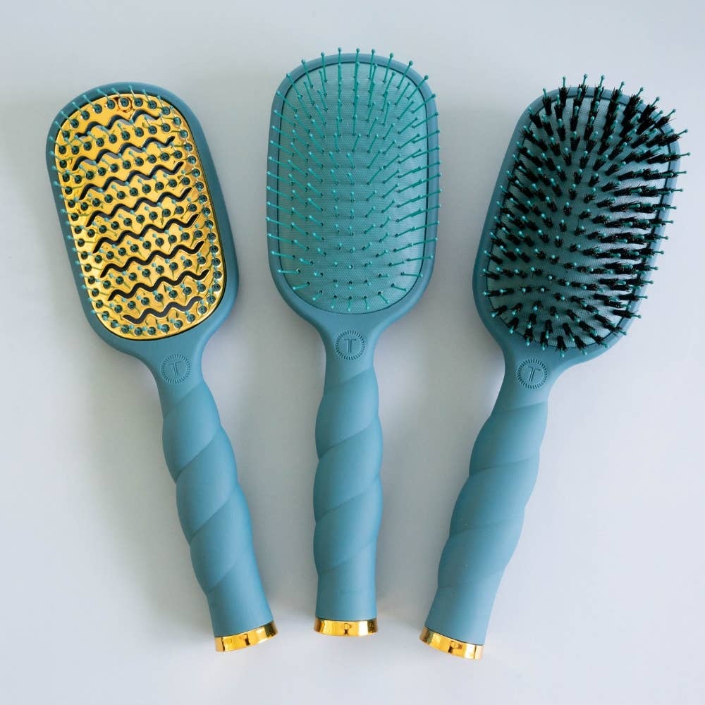 Full Size Vented Brush (Teal With It)