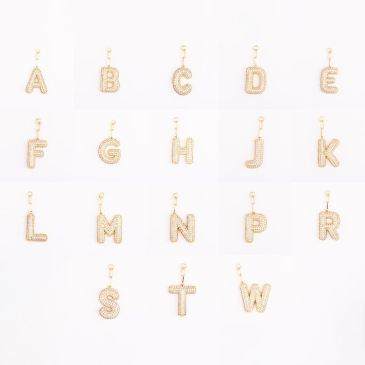 Heather Letter Charms