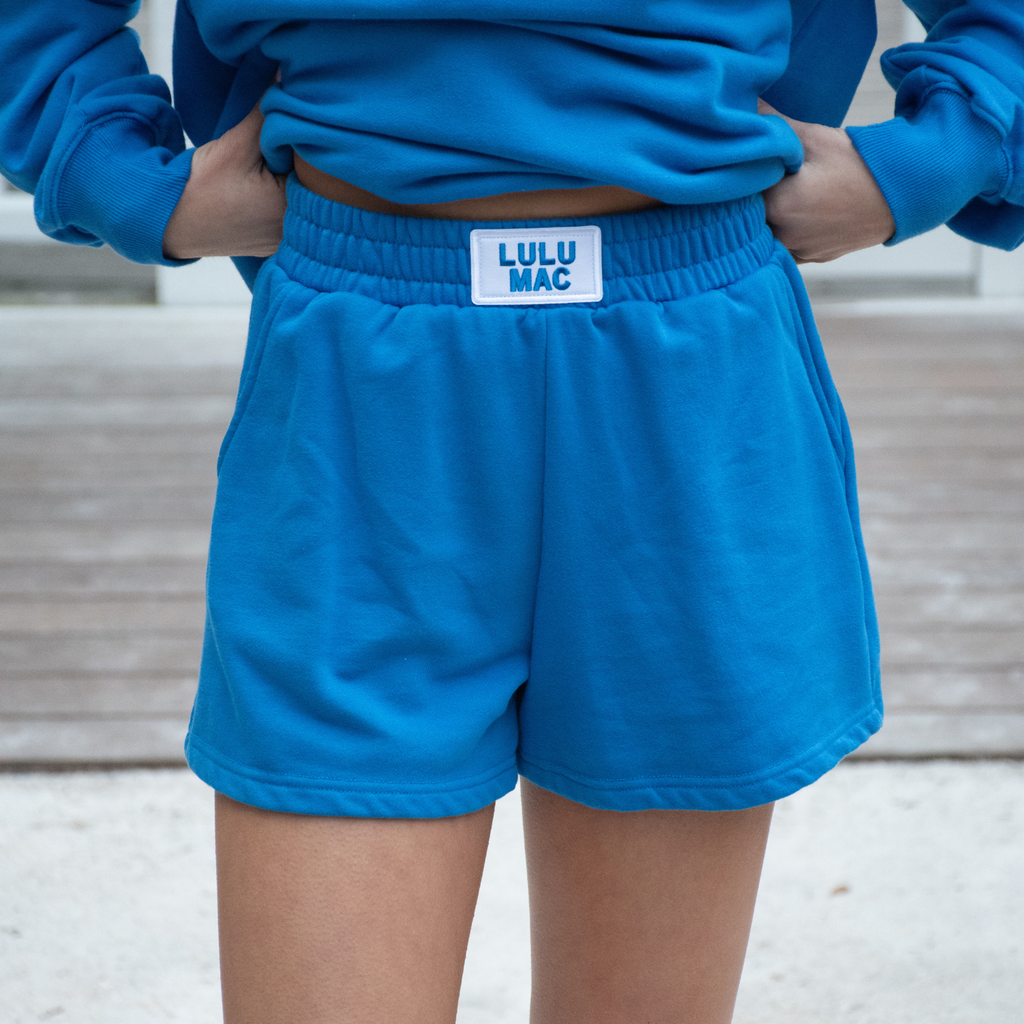 Lulu Terry Cloth Short (Blue)