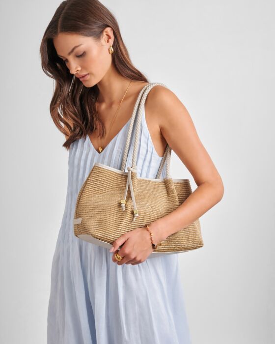 Nova Small Shoulder Bag (Raffia)
