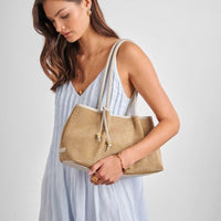 Nova Small Shoulder Bag (Raffia)