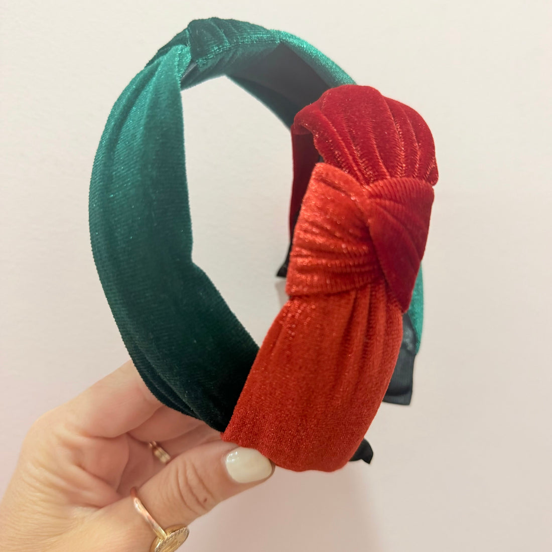 Green Velvet Headband