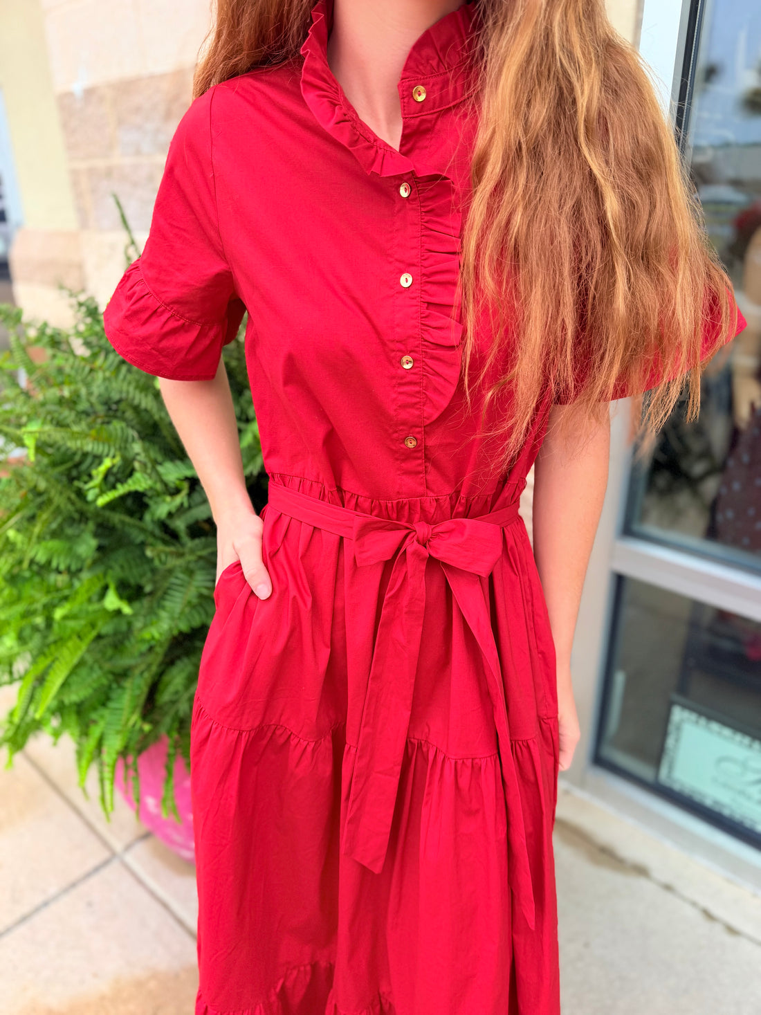 Kate Dress (Festive Red)
