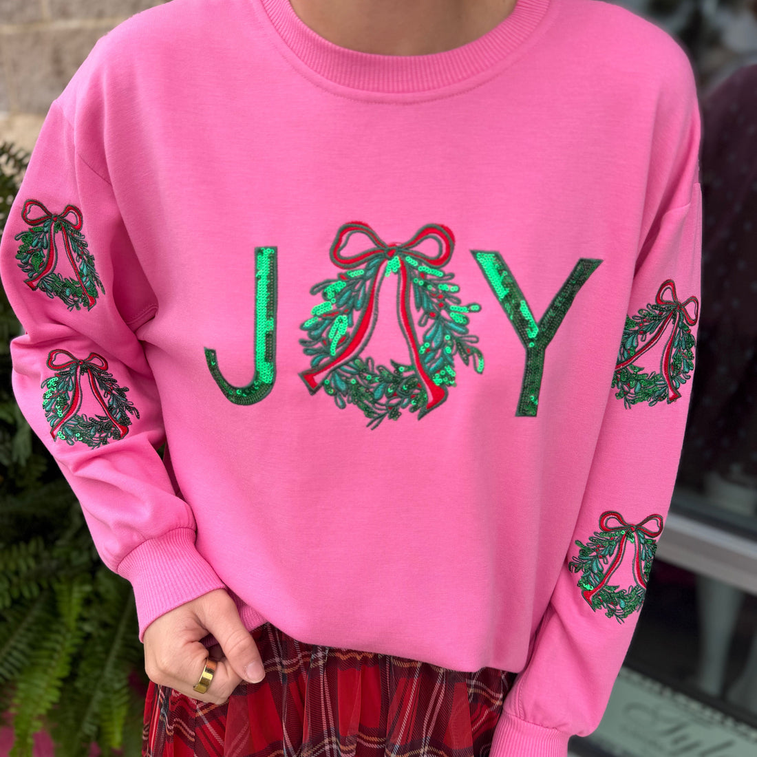Joy Wreath Sweatshirt