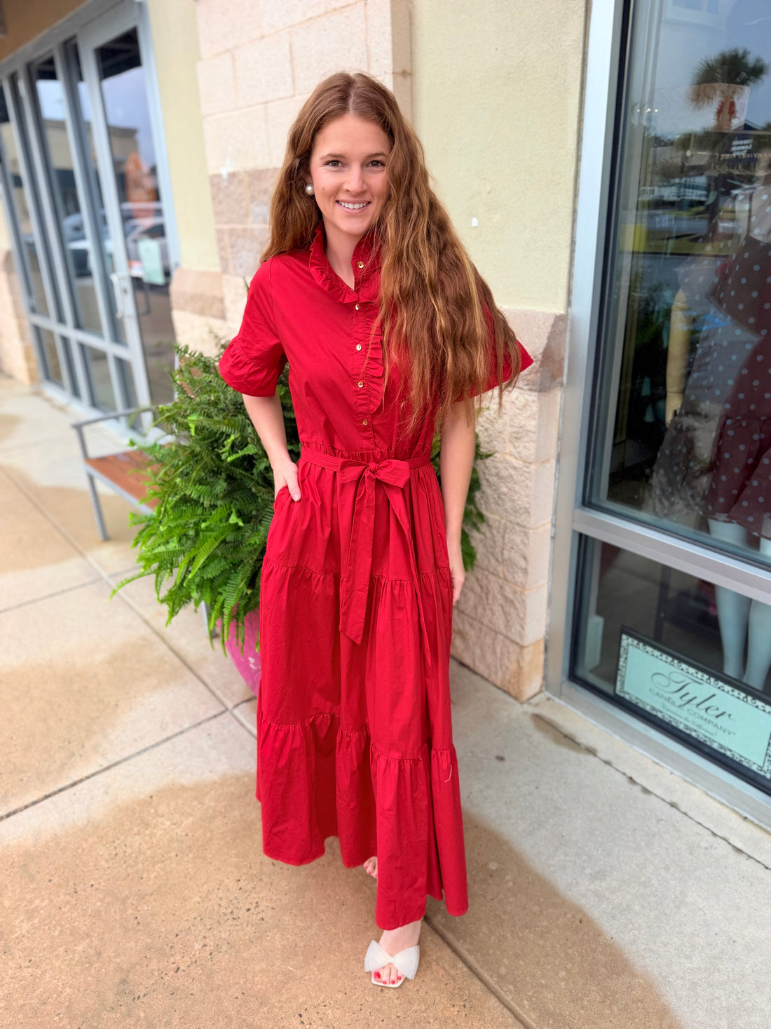 Kate Dress (Festive Red)