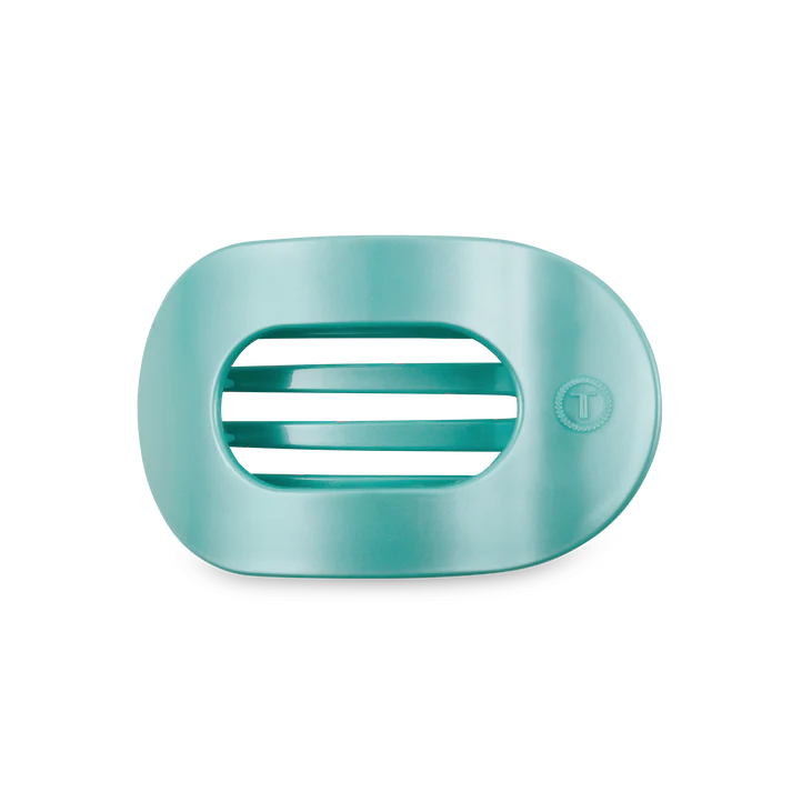 Totally Turquoise Flat Roung Hair Clip