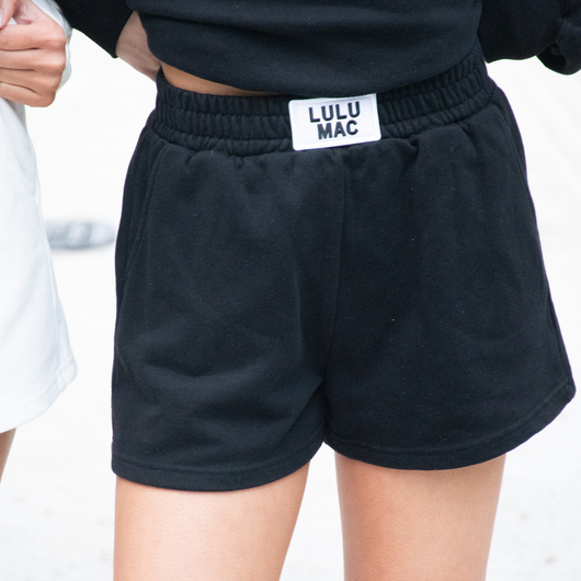 Lulu Terry Cloth Short (Black)