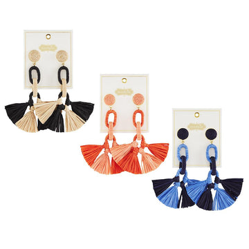 Raffia Tassel Earring