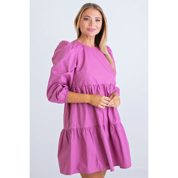 Poplin Tiered Dress