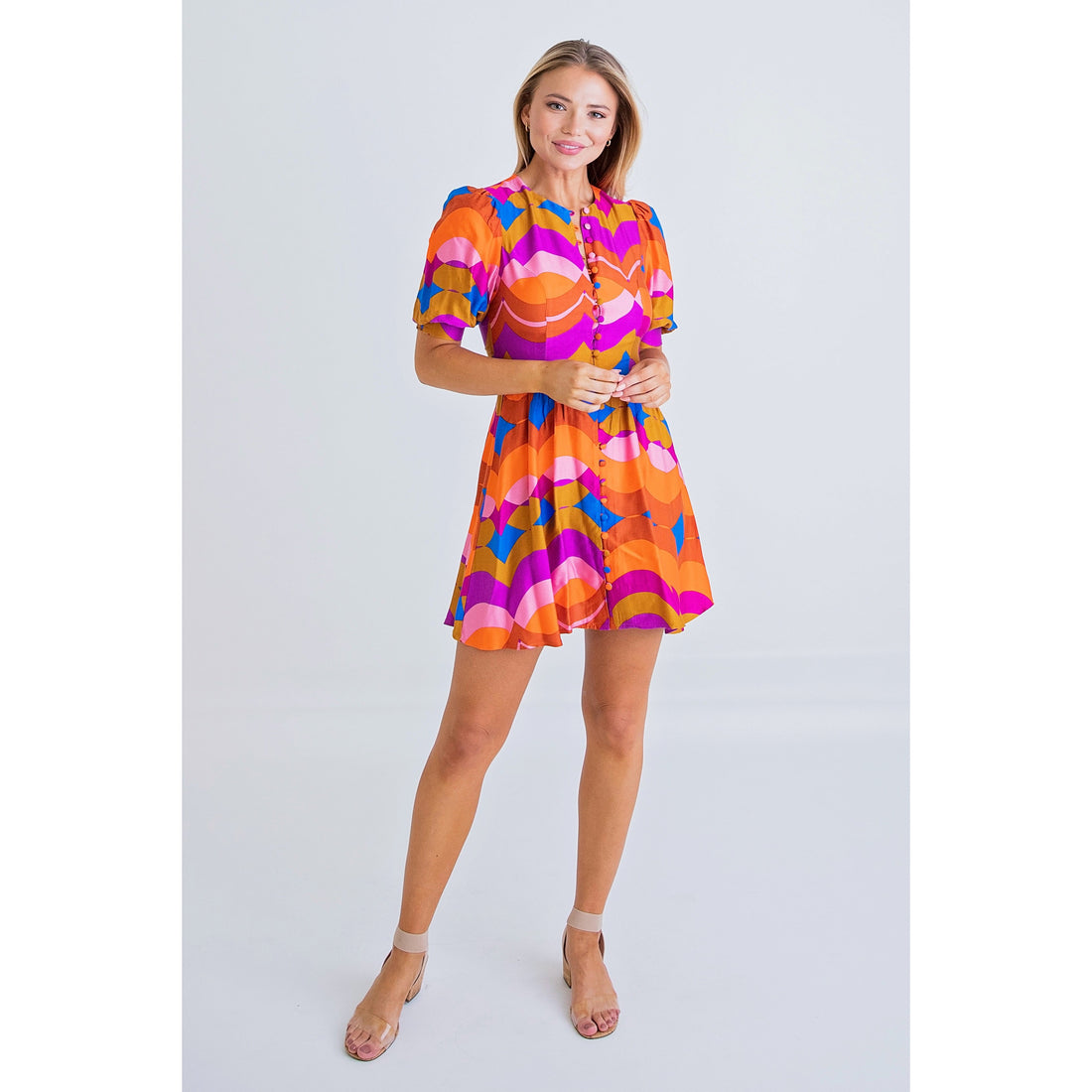 70’s Button Dress