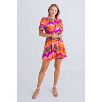 70’s Button Dress