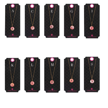 Round Initial Necklace