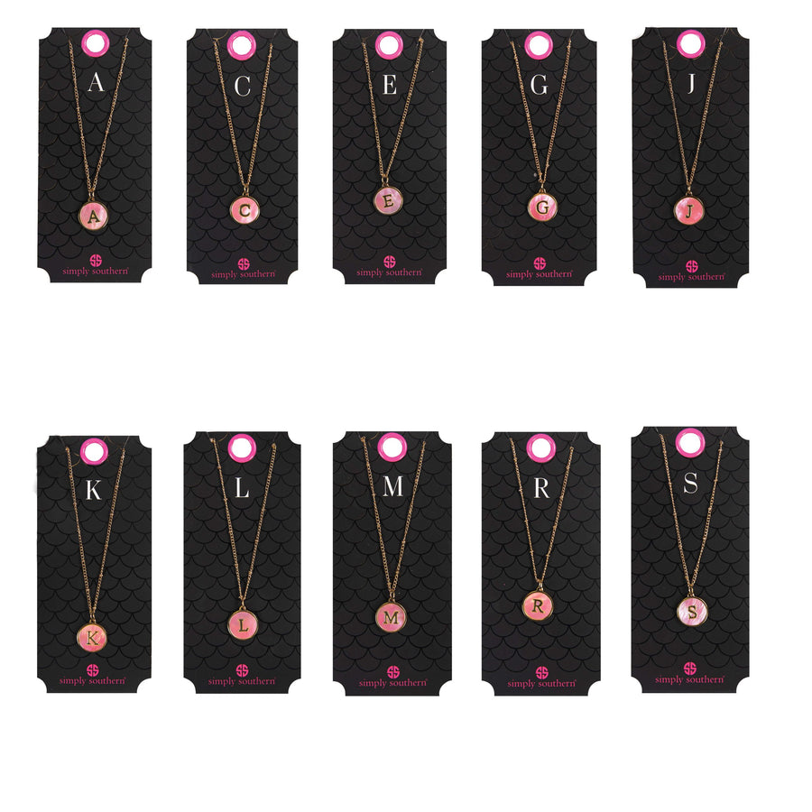 Round Initial Necklace
