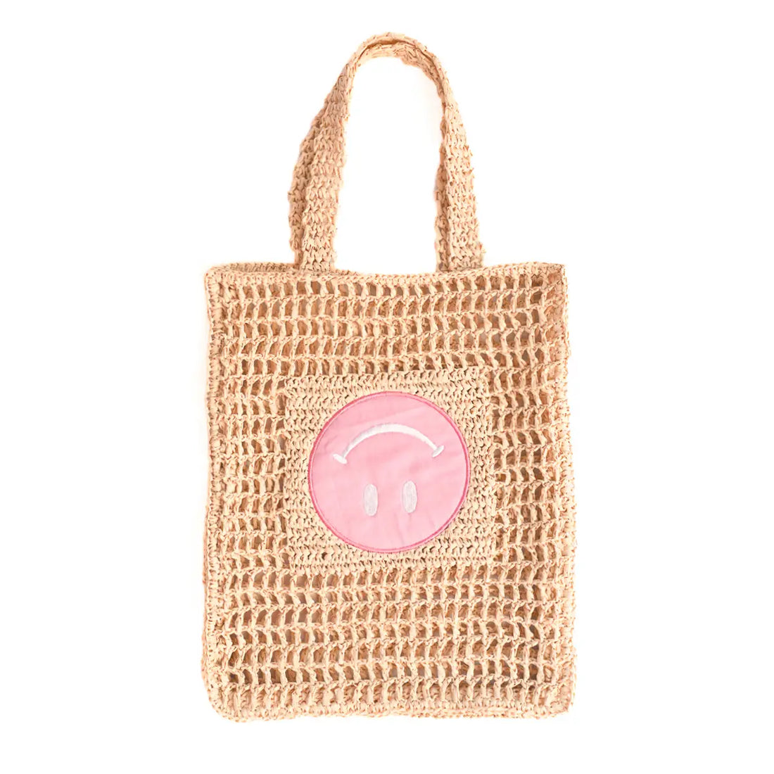 Smiles Straw Tote