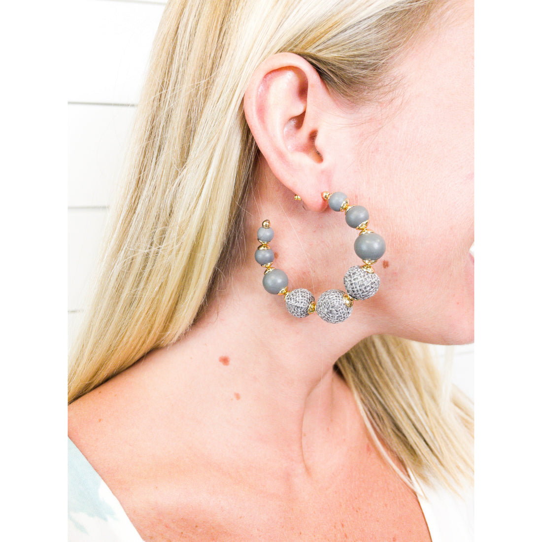 Jute Wrapped Earring