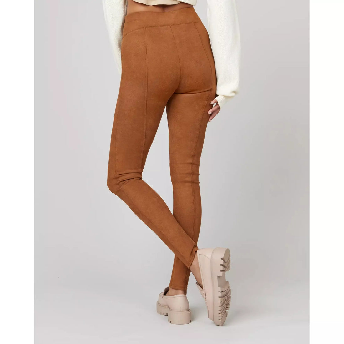 Faux suede leggings