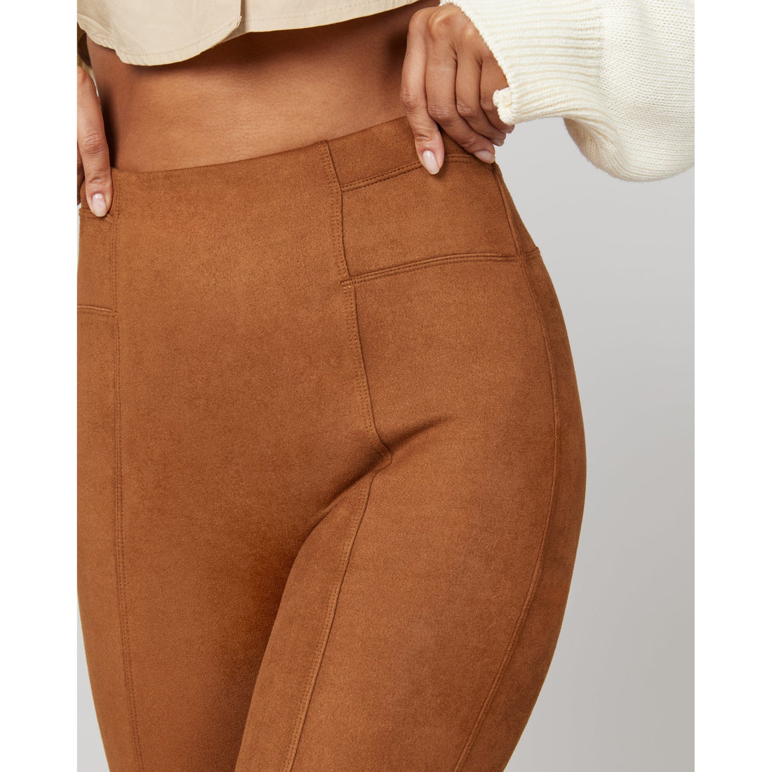 Faux Suede Leggings by Spanx